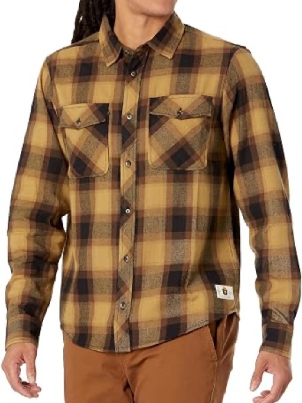 Element x Smokey the Bear plaid button up mens size large
